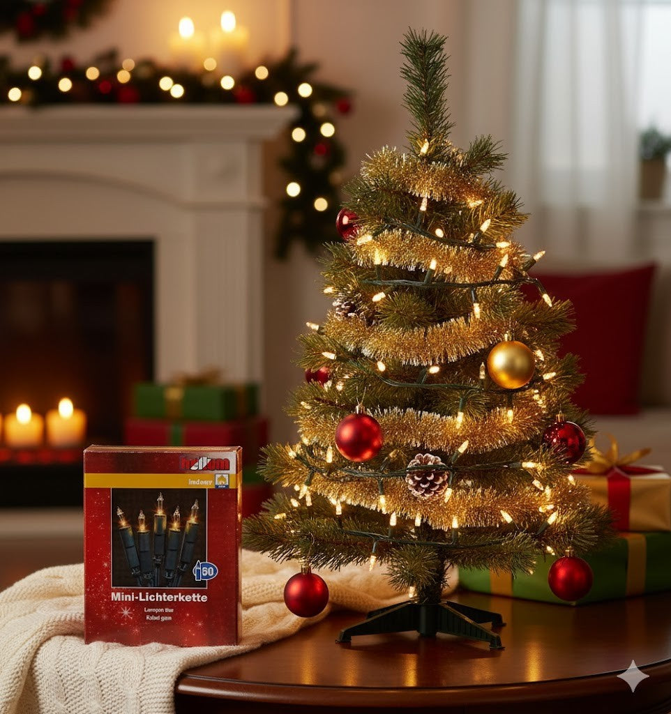 Hellum Mini-Lichterkette 50 Kerzen